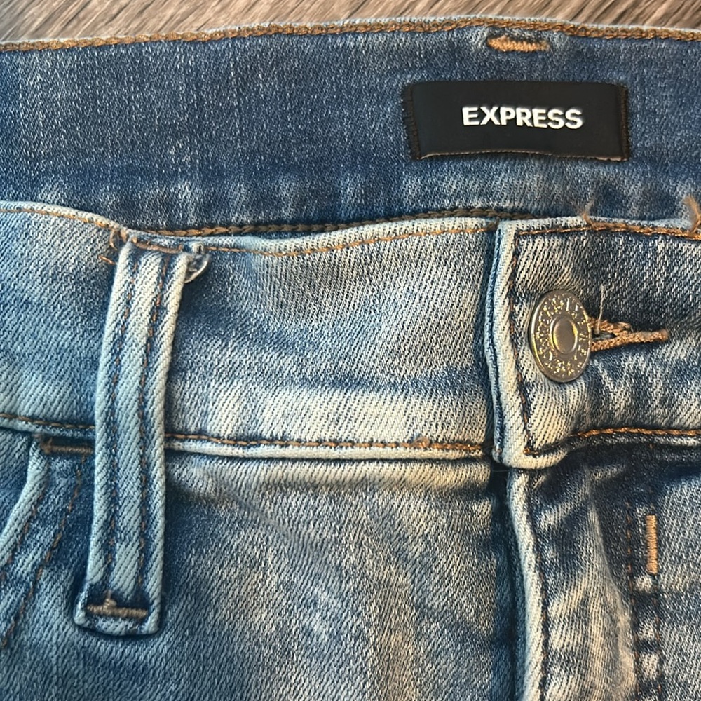 Express High Rise Jean Shorts - Picture 4 of 5